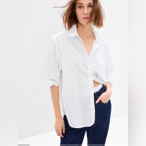 BNWT- gap big shirt petite xs